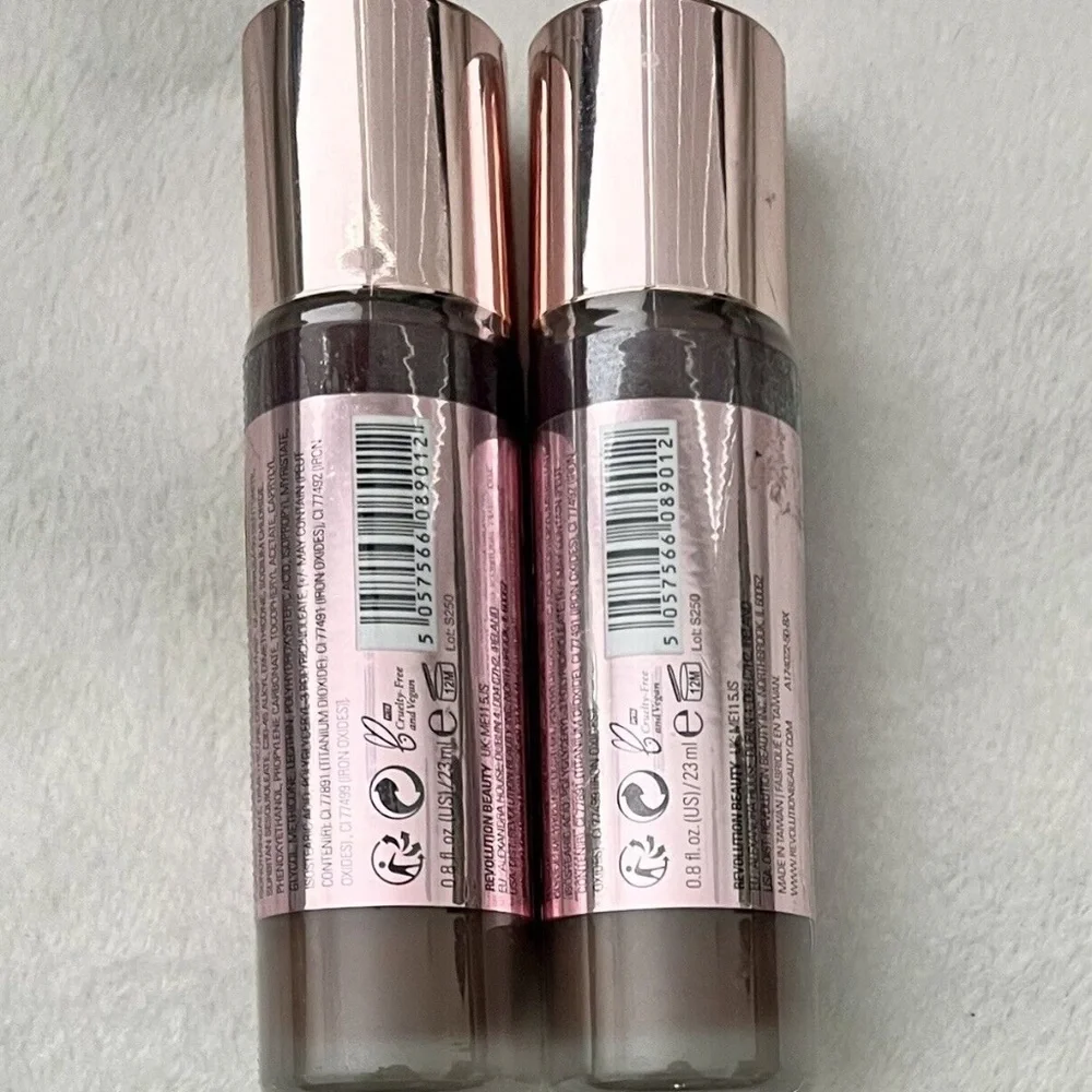 2- Makeup Revolution Conceal & Define Foundation, Long Lasting/Matte Finish F18